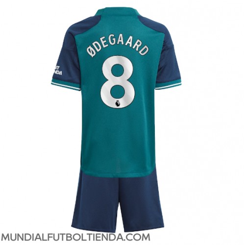 Camiseta Arsenal Martin Odegaard #8 Tercera Equipación Replica 2023-24 para niños mangas cortas (+ Pantalones cortos)